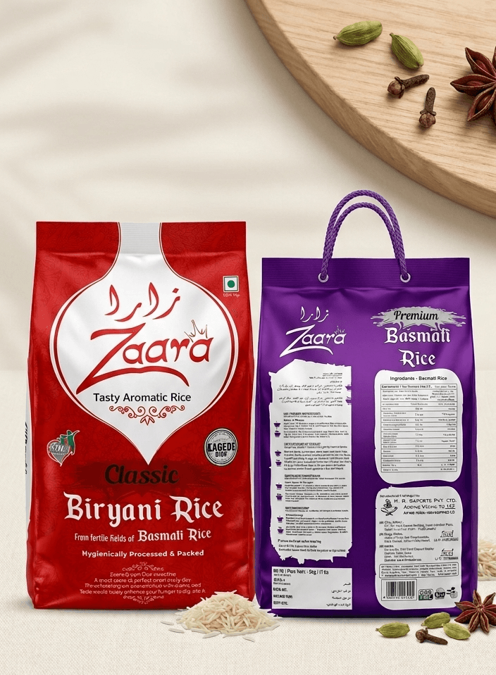 Zaara Retail Packaging Range